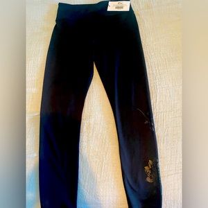 Zyia Black Velvet Floral Light n Tights. 24”